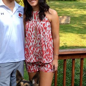 Leopard print romper